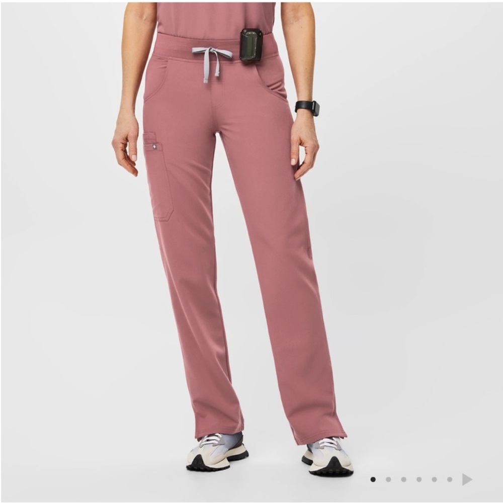 FIGS Kade Cargo Scrubs Pants Mauve Sz X-Large Petite #T21004